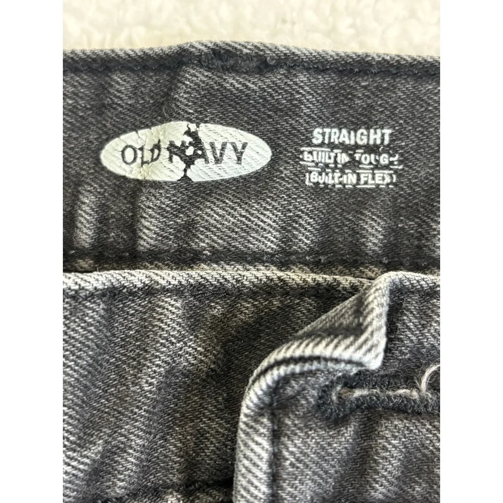 Old Navy Mens Straight Built-In‎ Flex Frayed Hem Denim Shorts Black 31 Waist